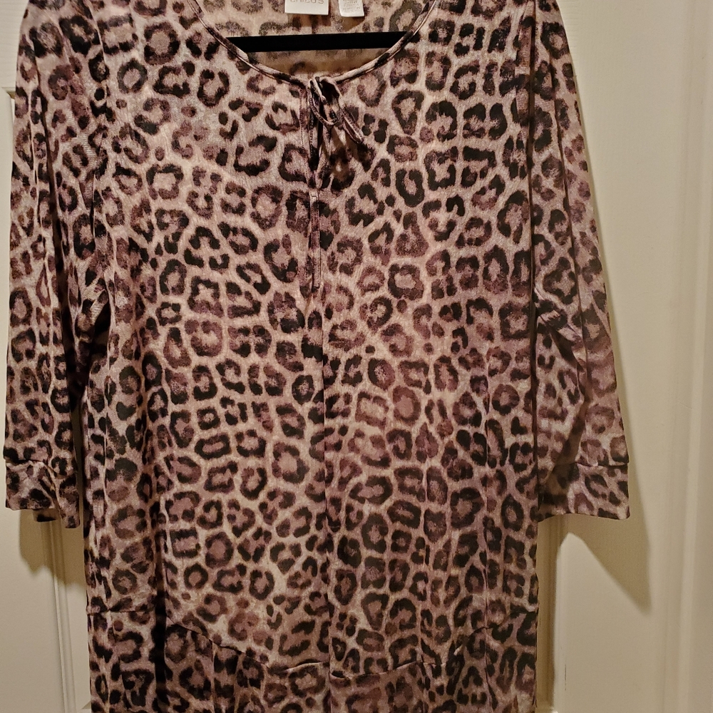 Chico’s sheer top with camisole